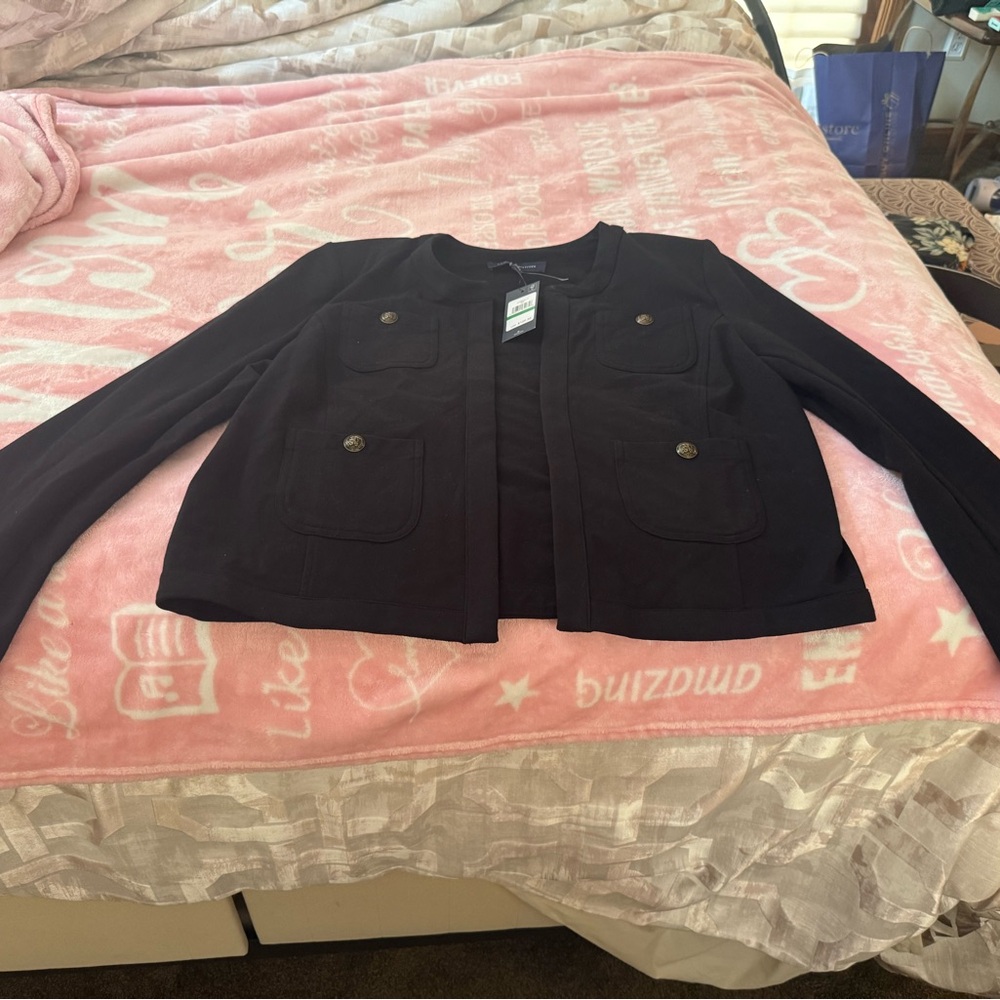 Tommy Hilfiger black suit jacket.